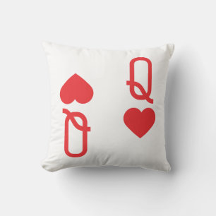 Cojín decorativo de Reina de Corazones