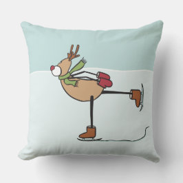 Cojín decorativo de renos de baile lindo