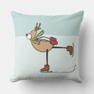 Cojín decorativo de renos de baile lindo