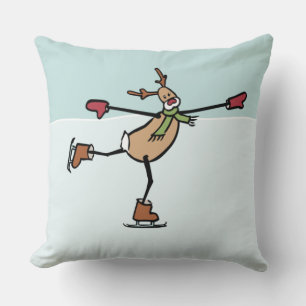 Cojín decorativo de renos de baile lindo
