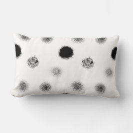 Cojín decorativo de resumen de círculo texturizado