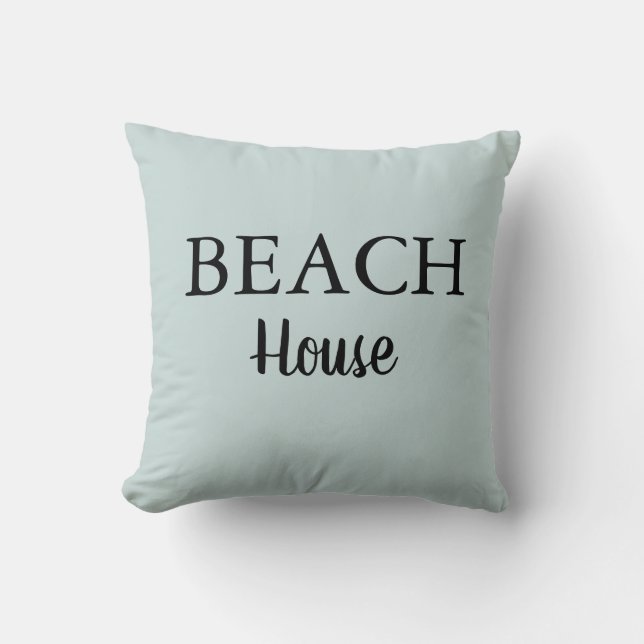 Cojín decorativo de sal marina de Beach House (Anverso)