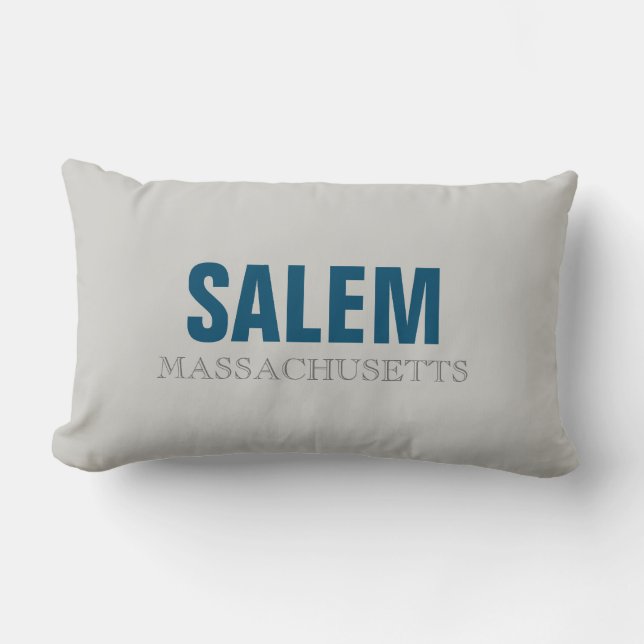 Cojín decorativo de Salem Massachusetts (Anverso)