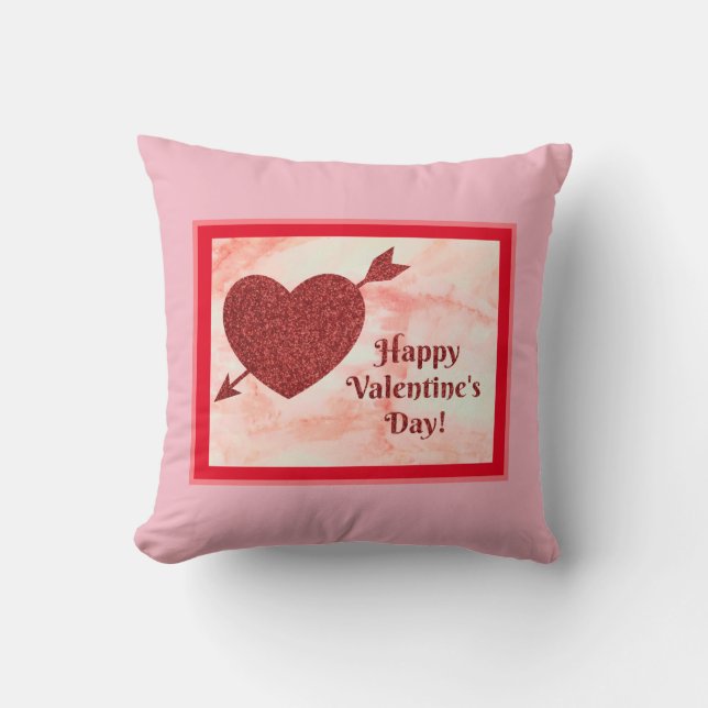 Cojín decorativo de San Valentín (Anverso)