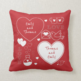 Cojín decorativo de San Valentín Pillow - Blanco s
