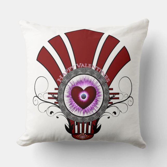 Cojín decorativo de San Valentín Star Burst (Anverso)
