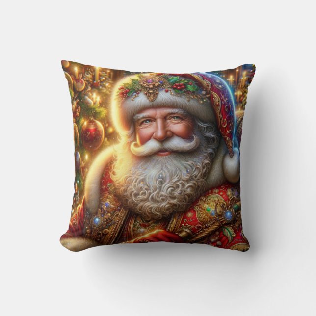 Cojín decorativo de Santa Claus (Anverso)