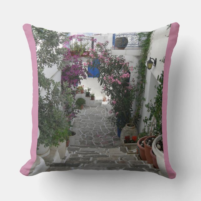 Cojín decorativo de Santorini (Anverso)