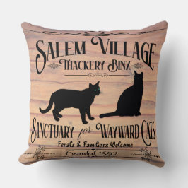 Cojín decorativo de santuario de gatos Salem