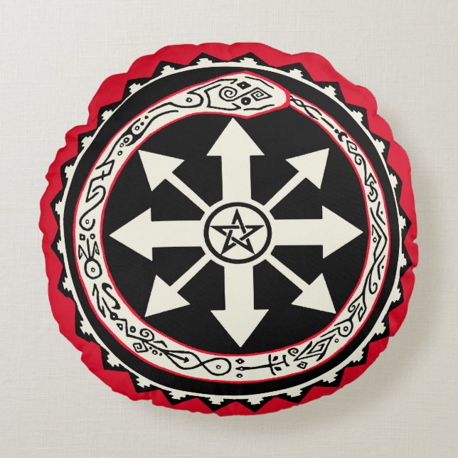 Cojín decorativo de serpiente Chaos Ouroburos (Anverso)