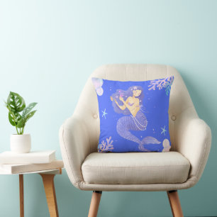 Cojín decorativo de sirena - Magnífico y caprichos