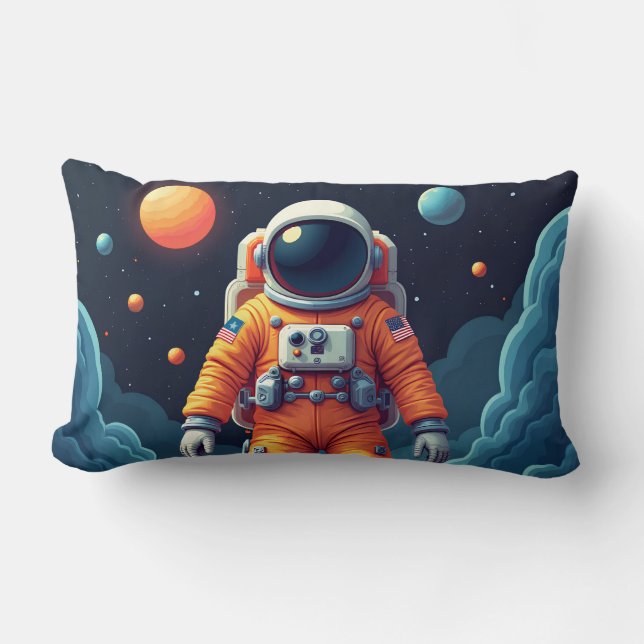 Cojín decorativo de Spaceman localizado 13*21 (Anverso)