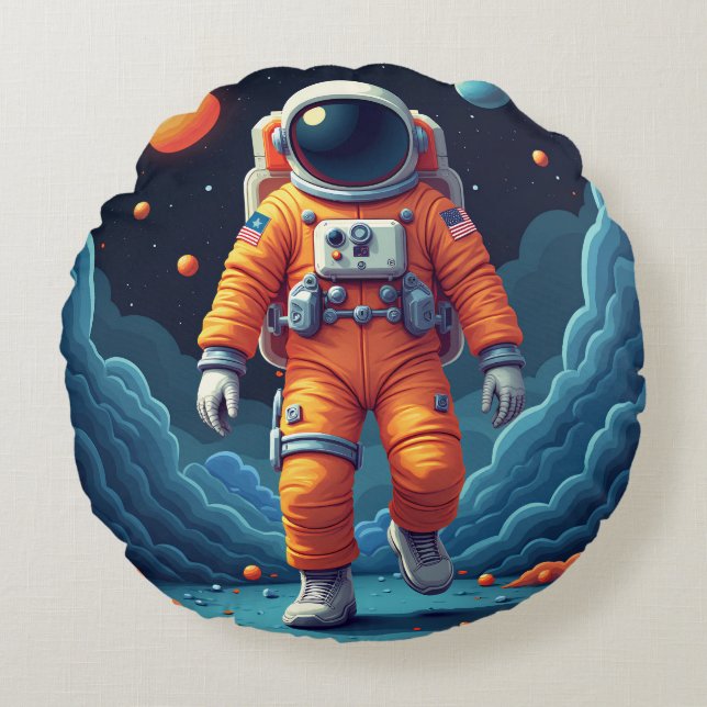 Cojín decorativo de Spaceman localizado 16' (Anverso)