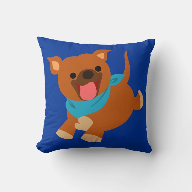 Cojín decorativo de Staffie de Personalizado Cute  (Anverso)