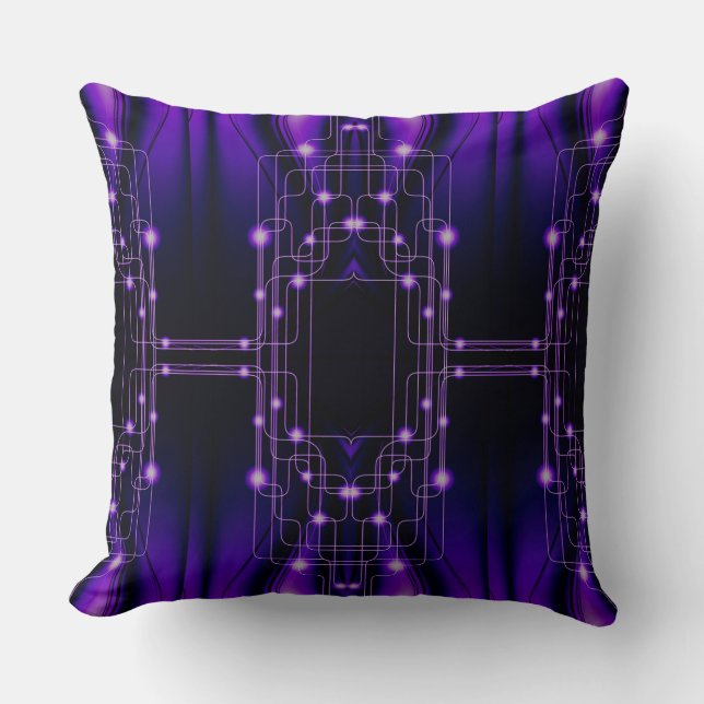 Cojín decorativo de tecnología Purple Light (Anverso)