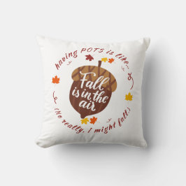 Cojín decorativo de temas de caída de ollas