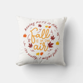 Cojín decorativo de temas de caída de ollas