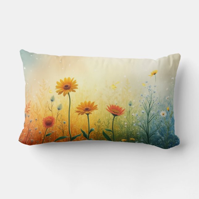 Cojín decorativo de temporada de flores (Reverso )