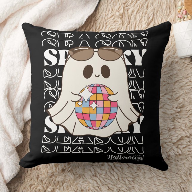 Cojín decorativo de temporada espeluznante Retro G (Manta)