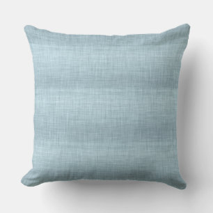 Cojín decorativo de textura de línea azul Aqua