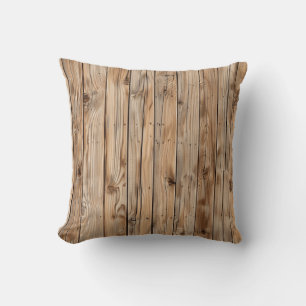 Cojín decorativo de textura de madera