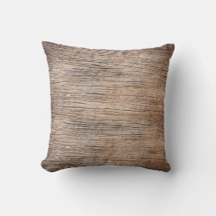 Cojín decorativo de textura de plancha de madera e