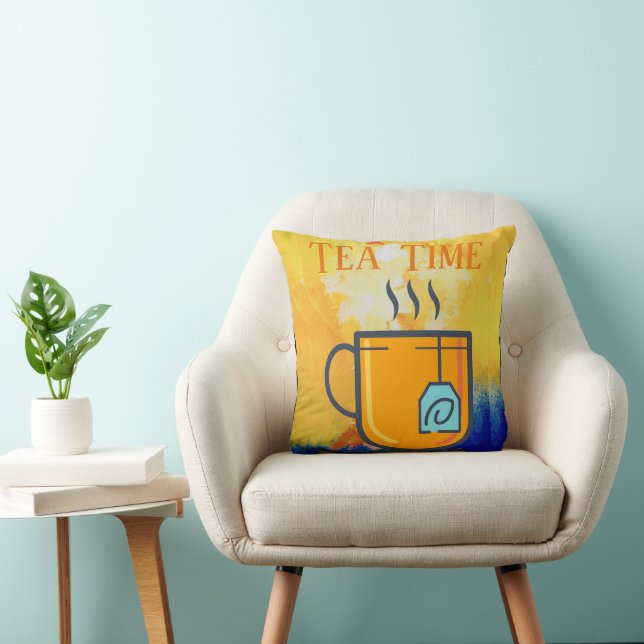 Cojín decorativo de tiempo de té (Silla)