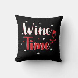Cojín decorativo de tiempo de vino