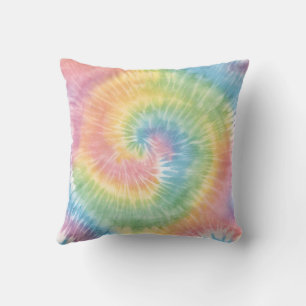 Cojín decorativo de tinte de arcoiris Pastel de co