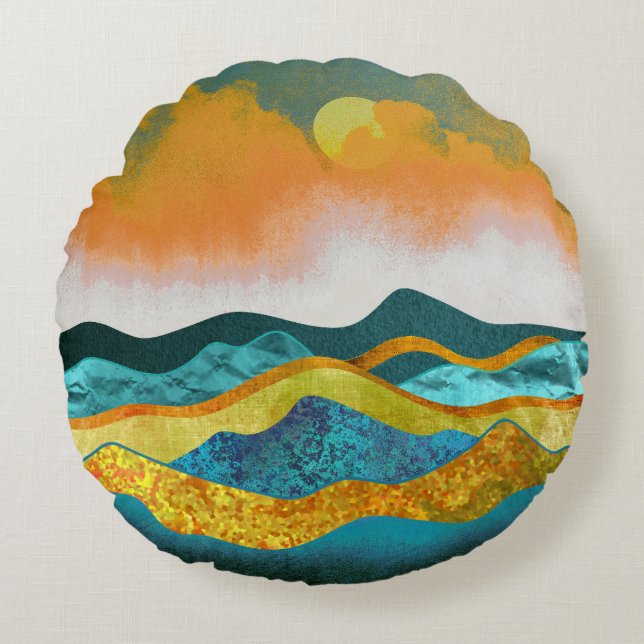 Cojín decorativo de tormenta de lluvia (Anverso)