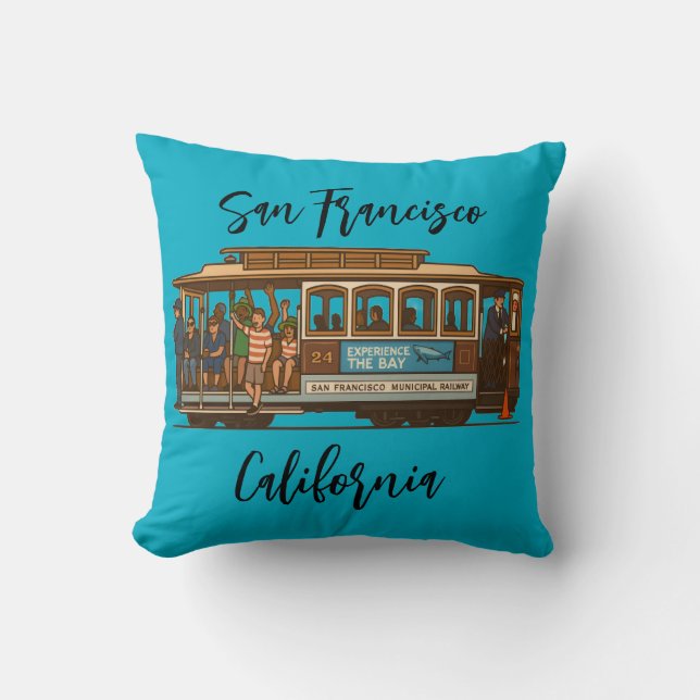 Cojín decorativo de tranvía (Anverso)