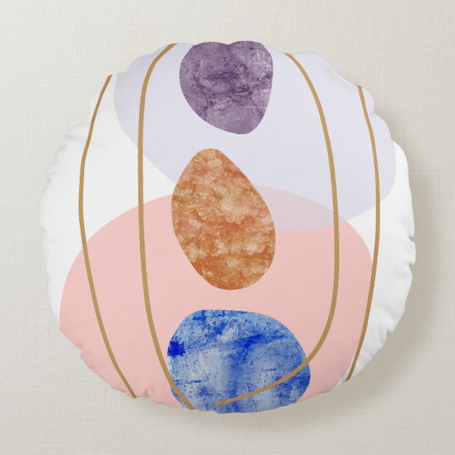 Cojín decorativo de tres piedras (Anverso)