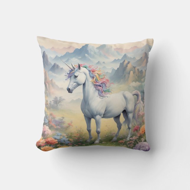 Cojín decorativo de Unicornio (Anverso)