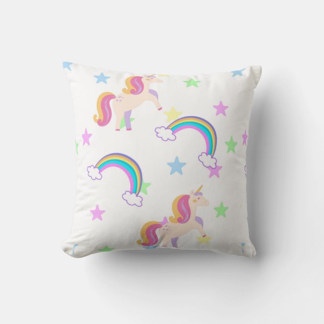 Cojín decorativo de Unicornio (Anverso)