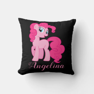 Cojín decorativo de unicornio rosa personalizado