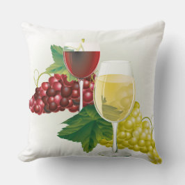 Cojín decorativo de uvas de vino