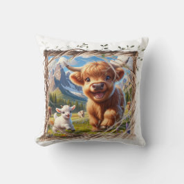 Cojín decorativo de vaca Highland - Decoración rús