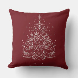 Cojín decorativo de vacaciones de árbol sin tiempo