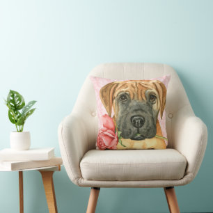 Cojín decorativo de Valentine Rosa Bullmastiff