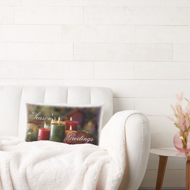 Cojín decorativo de Velas navidades (Sofá)