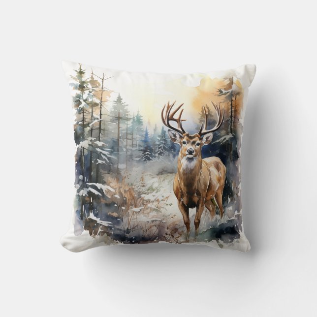 Cojín decorativo de venado (Anverso)
