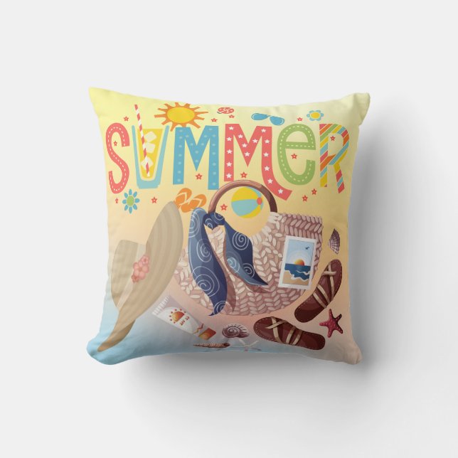 Cojín decorativo de verano (Anverso)