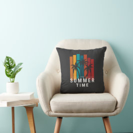Cojín decorativo de verano - Casa de playa tropica
