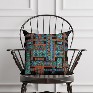 Cojín decorativo de vidrio manchado de las luces d