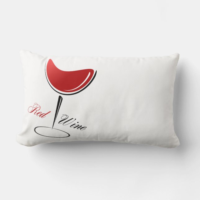 Cojín decorativo de vino rojo de acento almohada (Anverso)