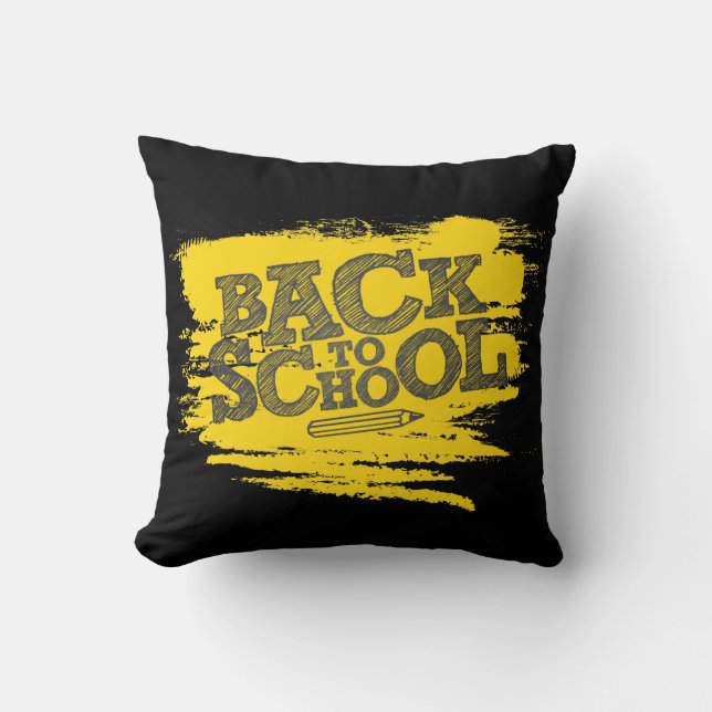 Cojín Decorativo De vuelta a la escuela (Anverso)
