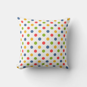 Cojín Decorativo "De Vuelta A La Escuela" Coloridos Puntos Pillow