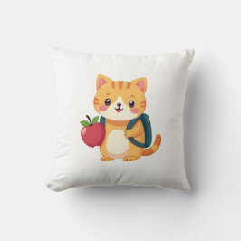 Cojín Decorativo De vuelta a la escuela Kitty - no6