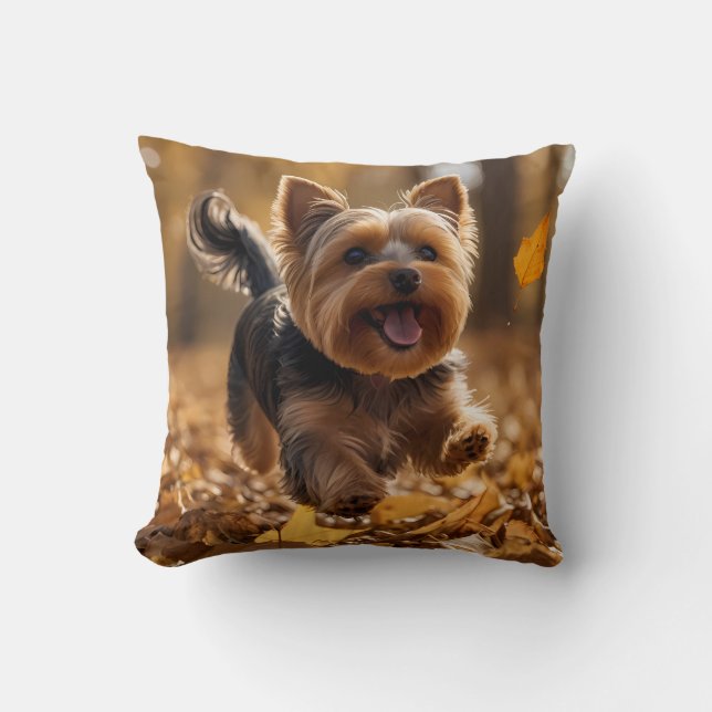 Cojín decorativo de Yorkshire Terrier Elegant (Anverso)