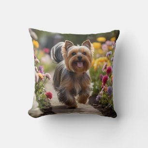 Cojín decorativo de Yorkshire Terrier Elegant
